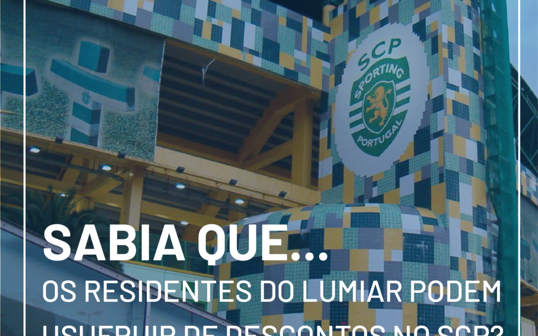 Se for residente do Lumiar tem descontos nas várias modalidades do SCP