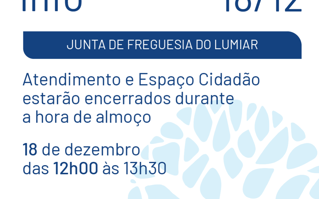 Informação sobre Atendimento da JFL