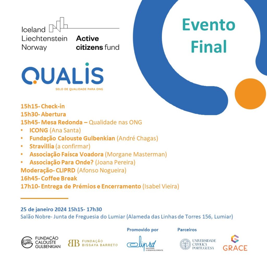 Evento final do Qualis – Selo de Qualidade para ONG no Lumiar