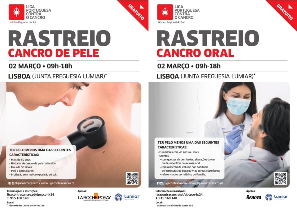Rastreio de Cancro de Pele e Cancro Oral