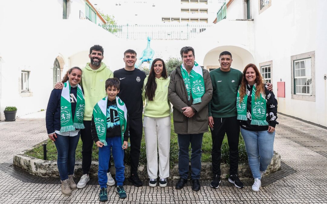 Junta de Freguesia do Lumiar recebe atletas do Sporting para ação de responsabilidade social