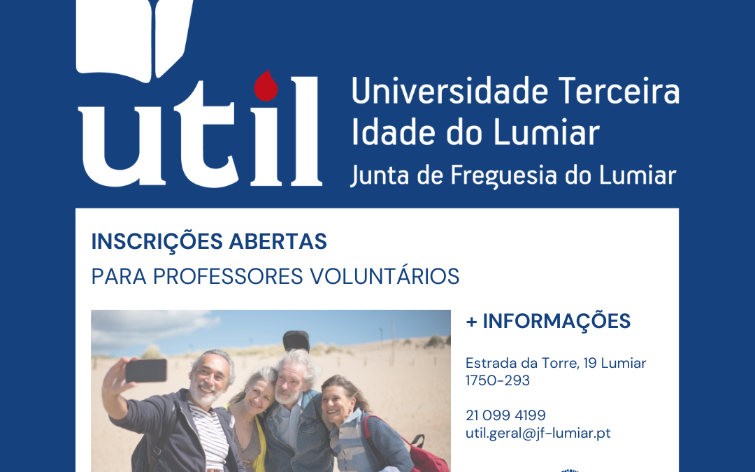 A Universidade da Terceira Idade do Lumiar procura novos professores