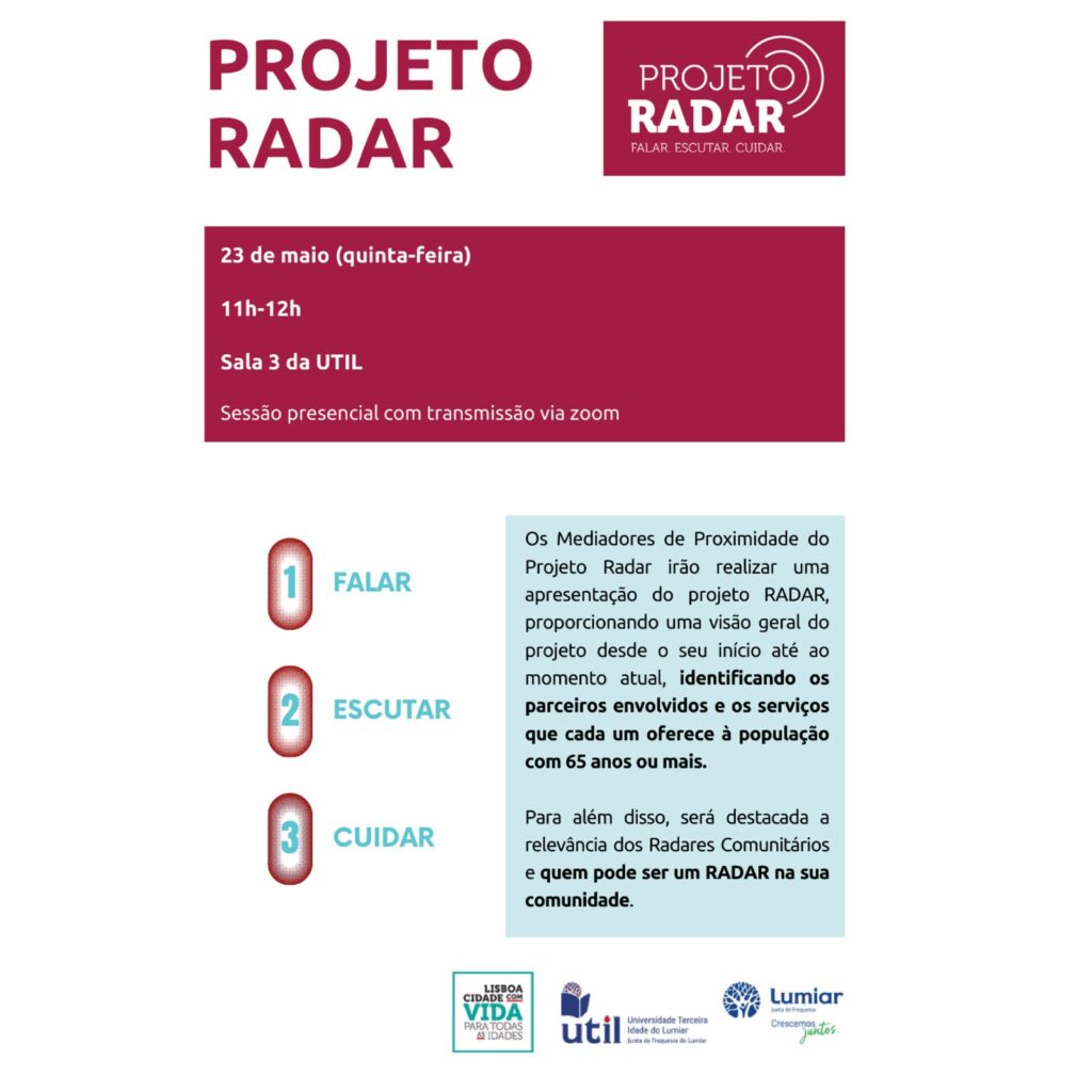 Apresentação do Projeto Radar na Universidade da Terceira Idade do Lumiar