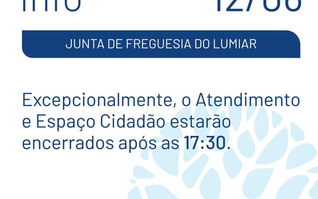 Serviços de atendimento da Junta de Freguesia do Lumiar