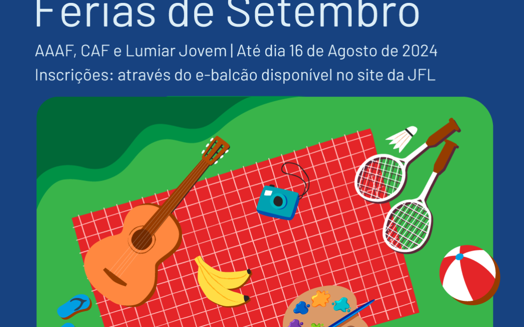 Abertas as inscrições nas atividades de verão de setembro