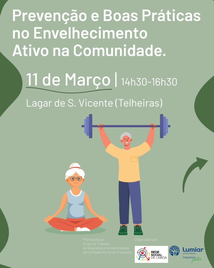Sessão informativa “Prevenção e boas práticas no envelhecimento ativo na comunidade”