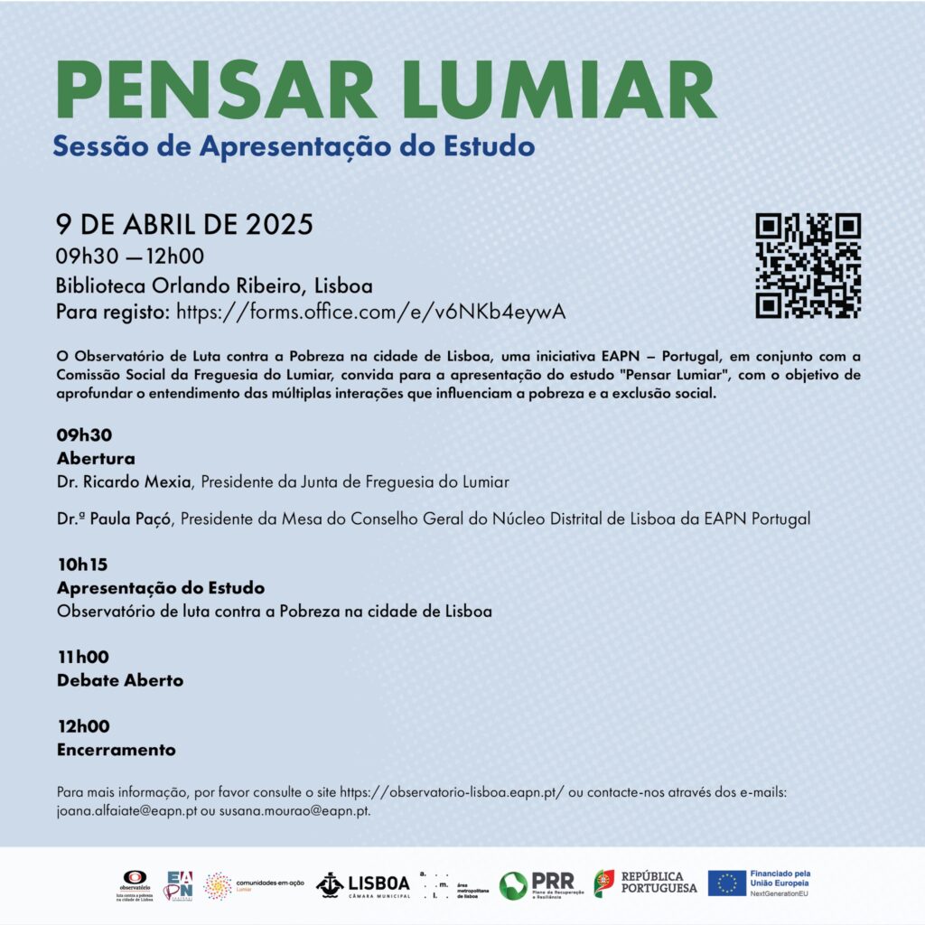 Sessão de apresentação do estudo “Pensar Lumiar”