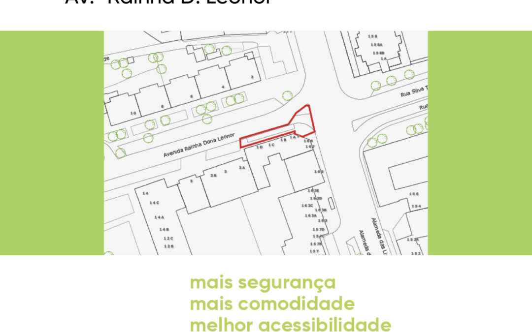 Obras de melhoramento pedonal – Av. Rainha Dona Leonor