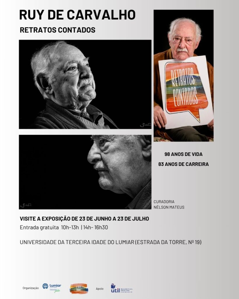 Exposição “retratos contados” de Ruy de Carvalho