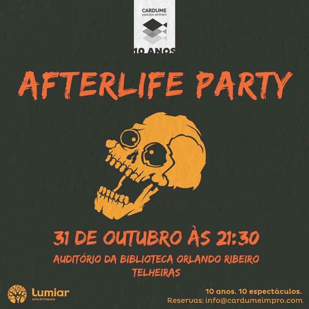 Cardume – Coletivo de Improviso apresenta “Afterlife party”