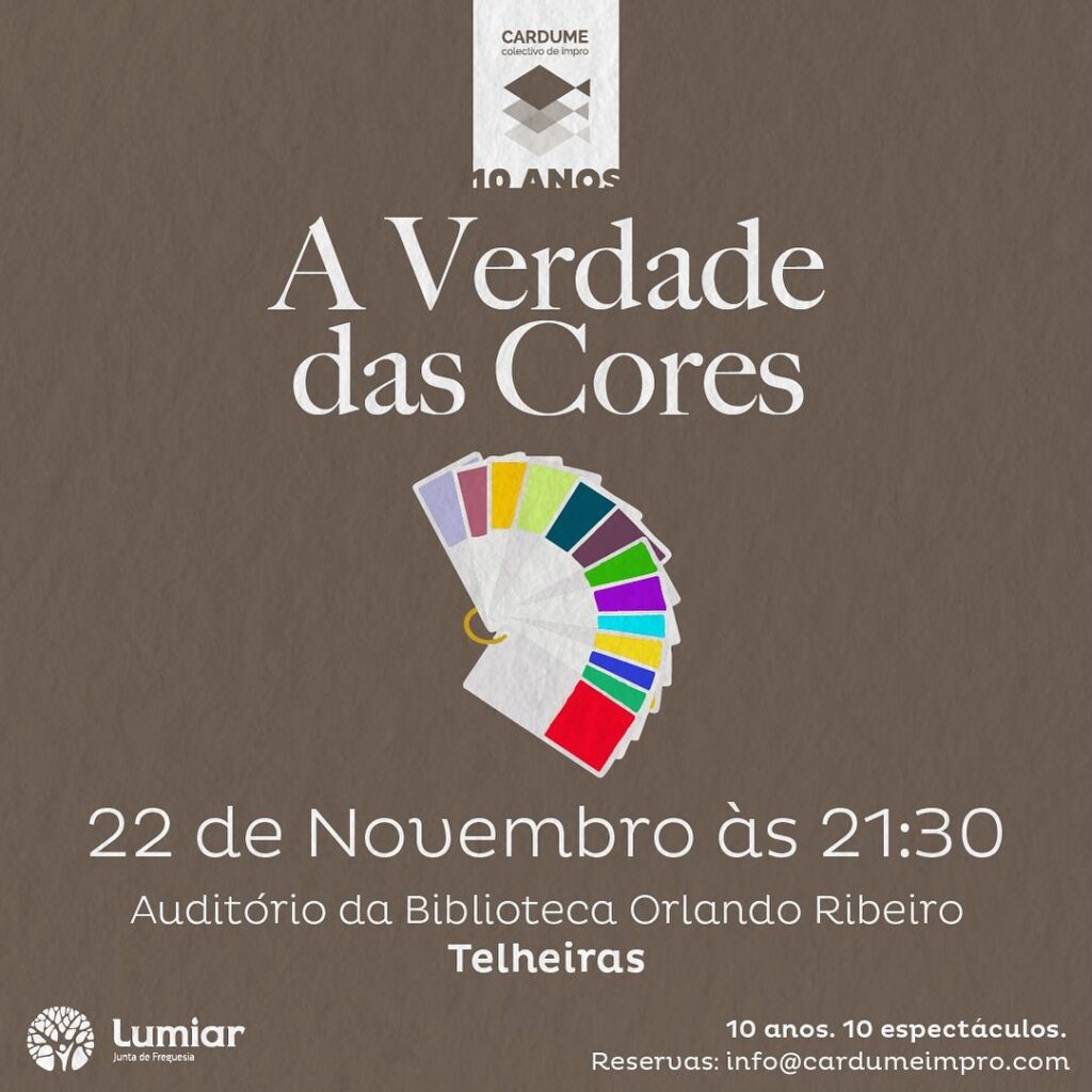 Auditório Orlando Ribeiro recebe a peça: “A Verdade das Cores”