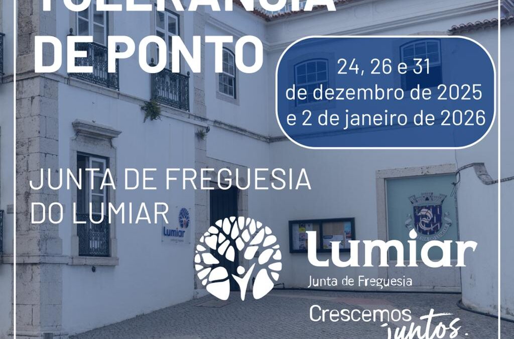 Tolerância de ponto – Natal e Ano Novo