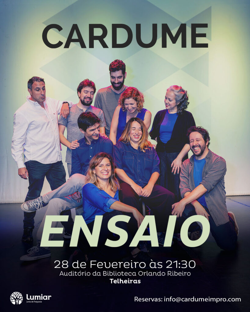 “Ensaio” é o mote para mais um momento de teatro de improviso da companhia Cardume