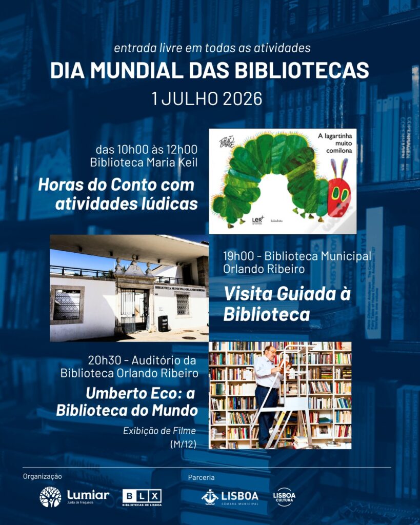 Vamos assinalar o Dia Mundial das Bibliotecas